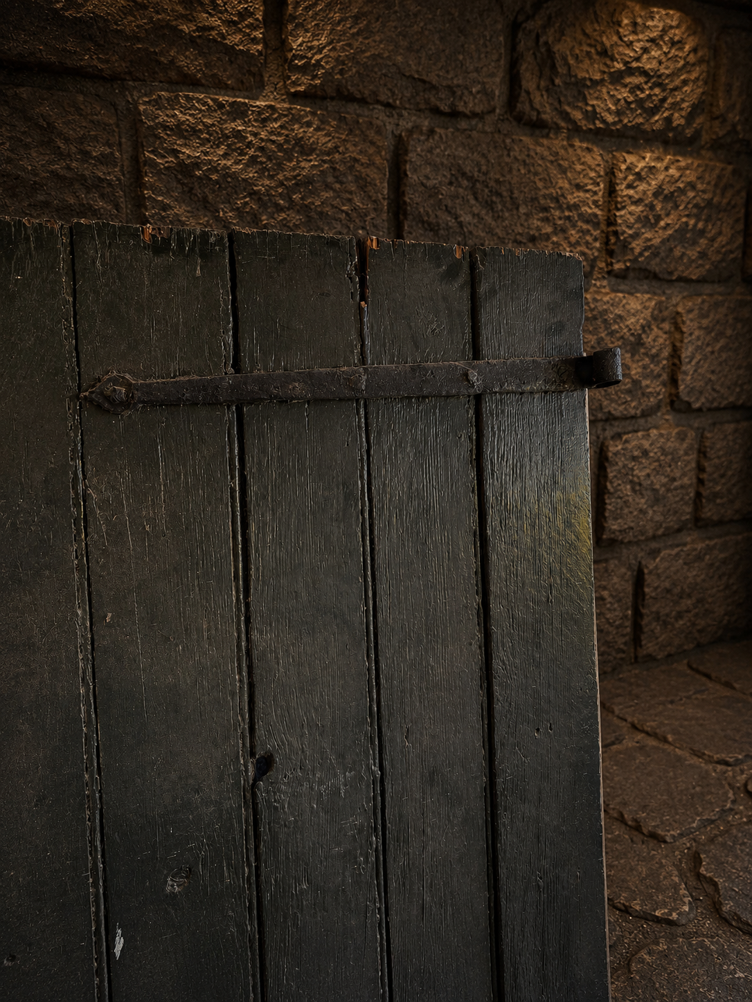 Antique Georgian Pine Stable Door c.1820-1860