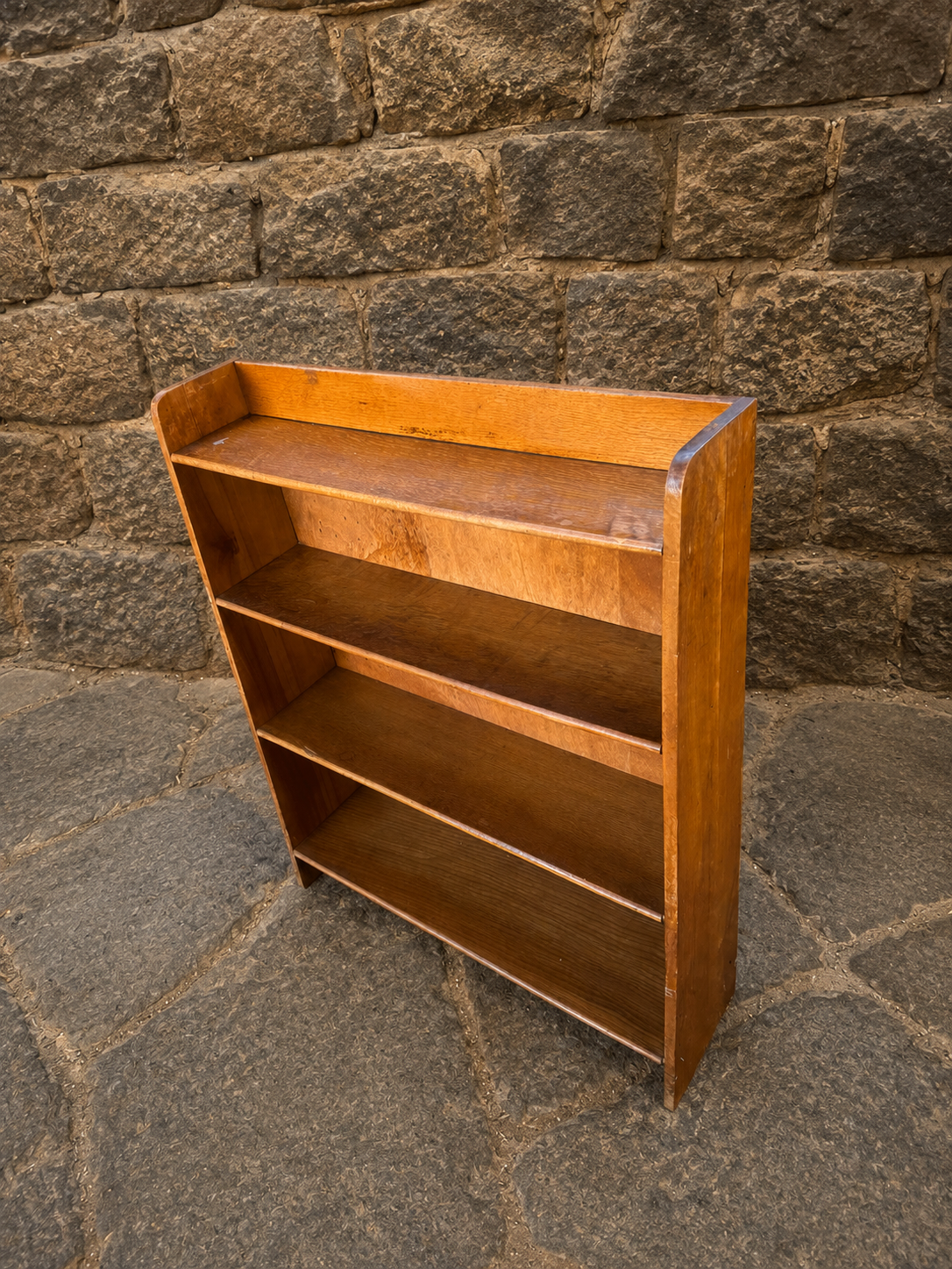 1920s Oak Open Bookcase
