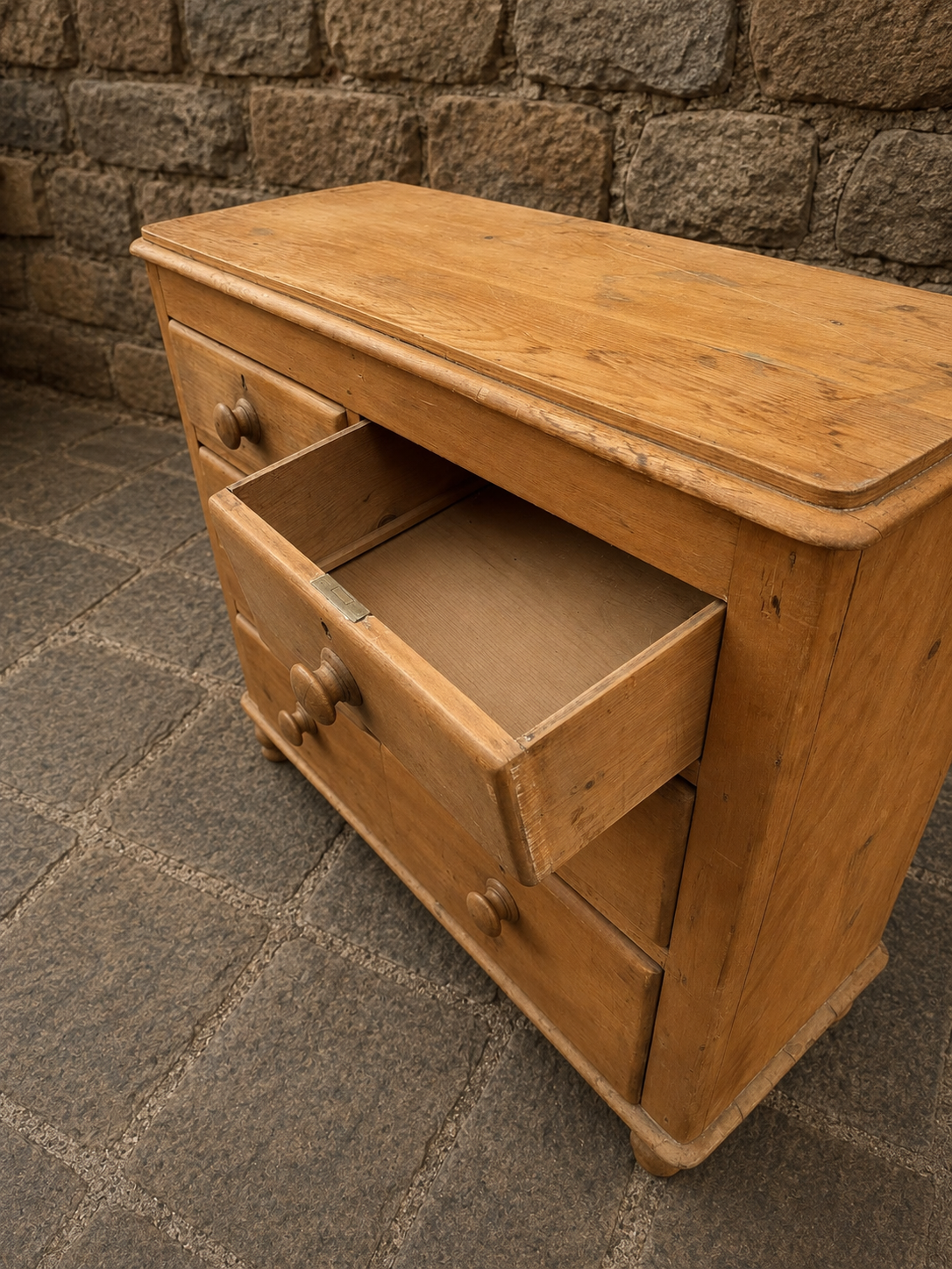 Victorian Country Pine Chest of Drawers c.1900