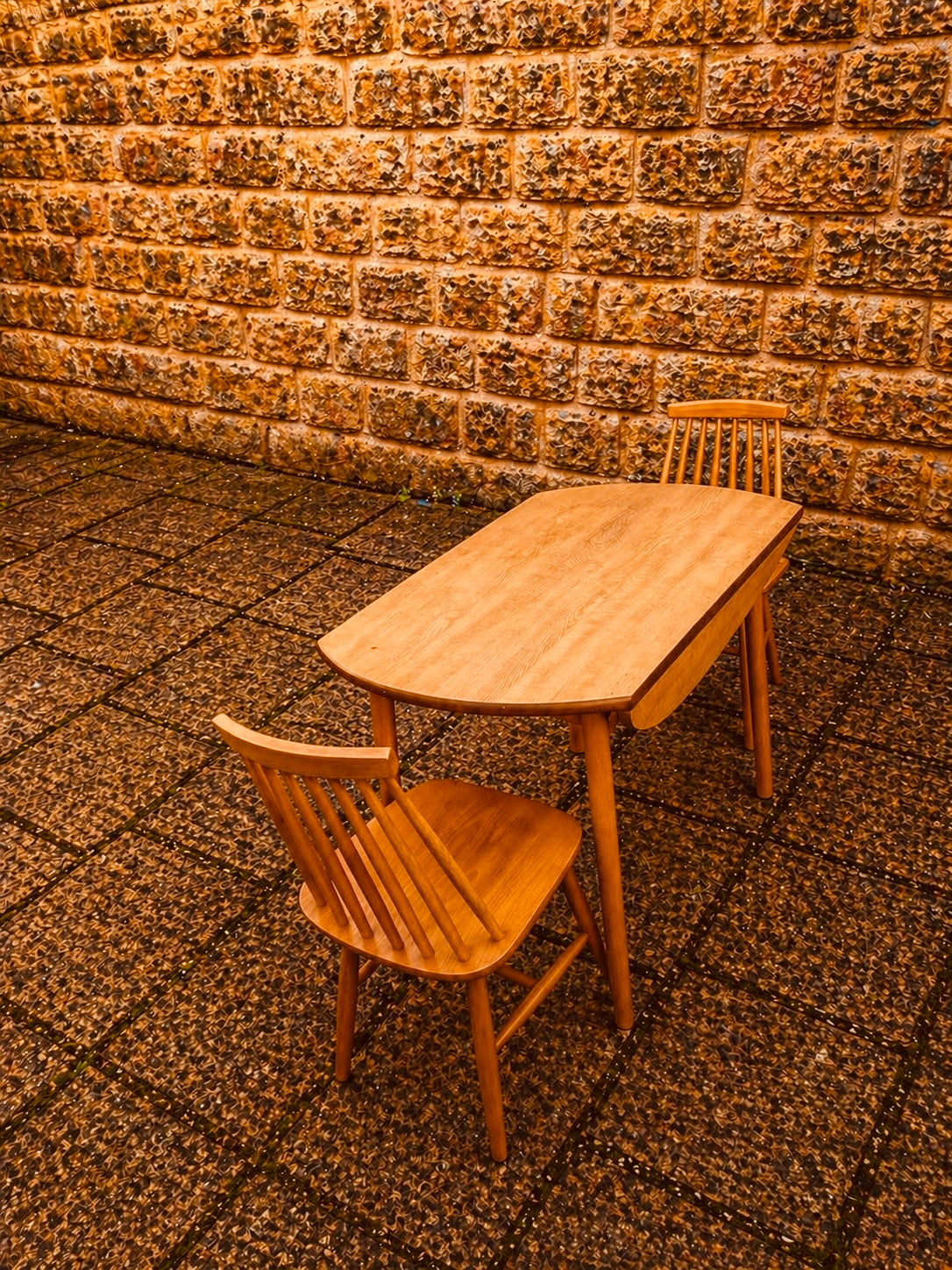 Mid Century Drop Leaf Dining Table & Chairs Set – Ercol Style Elm, 1960s Vintage