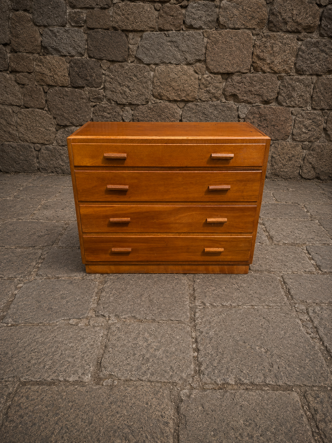 Mid Century Chest of Drawers | Vintage 1960s Four Drawer Bedroom Chest