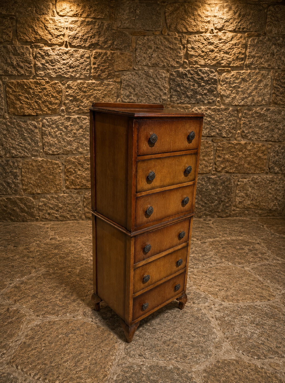 Mahogany Wellington Chest of Drawers | Georgian Style Apprentice Chest | c.1980–2000