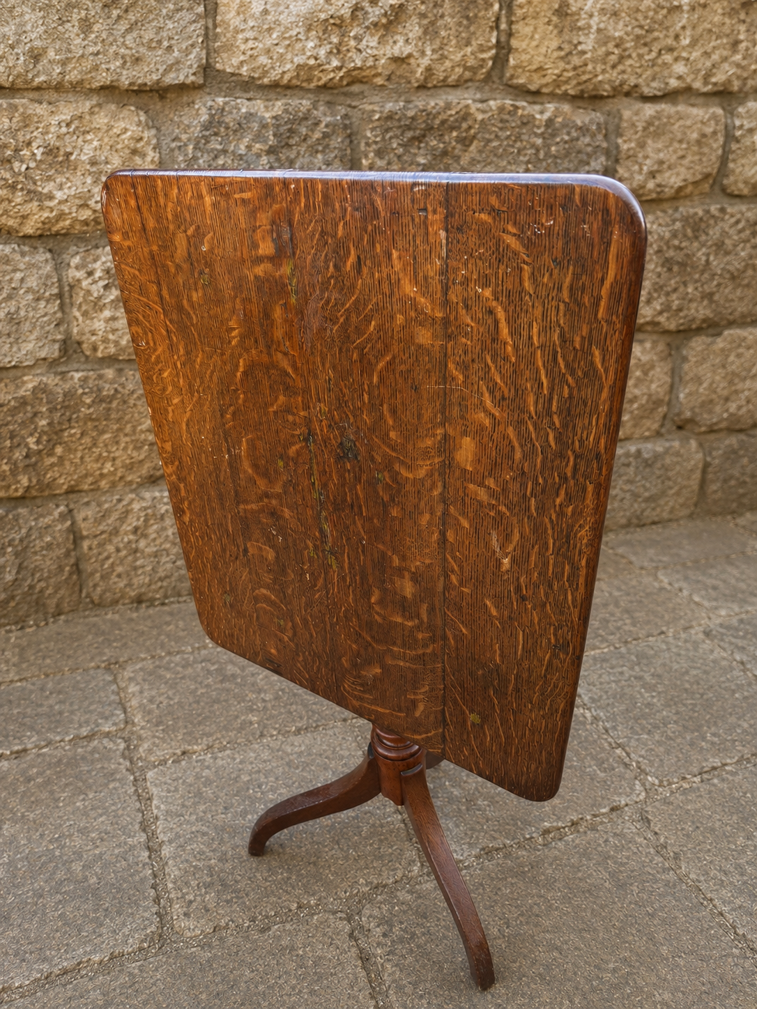 Victorian Oak Tilt Top Wine Table c.1900