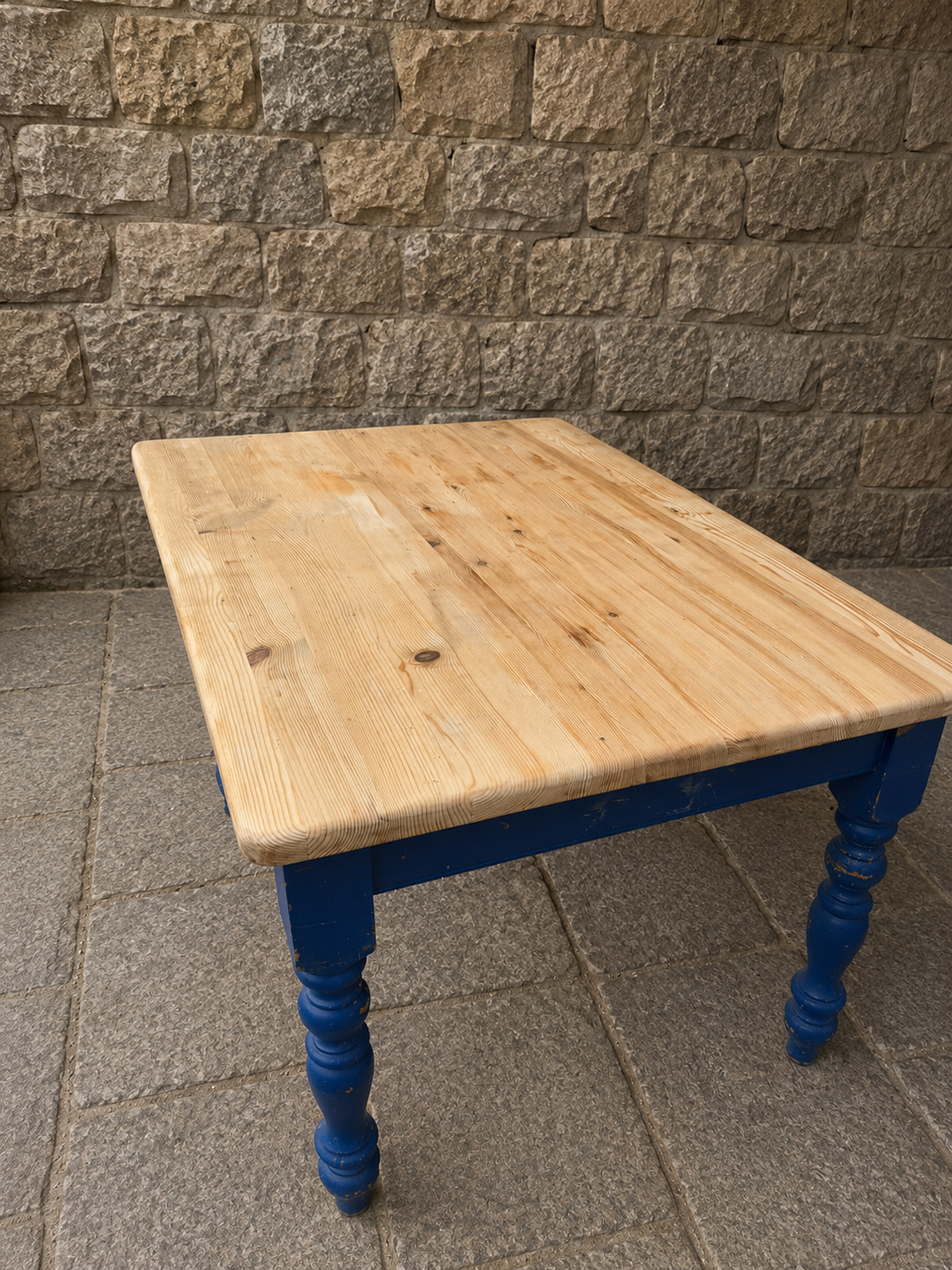 Rustic Farmhouse Pine Kitchen Table