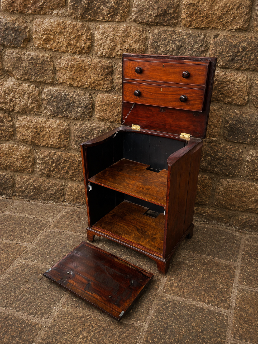 Antique Georgian Mahogany Commode Chest