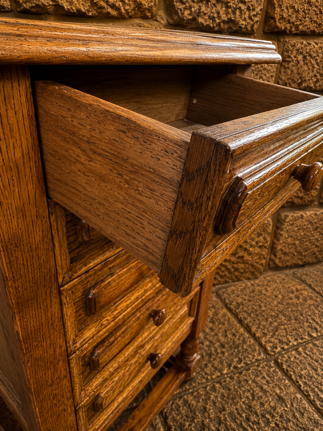 Vintage Oak Miniature Chest of Drawers