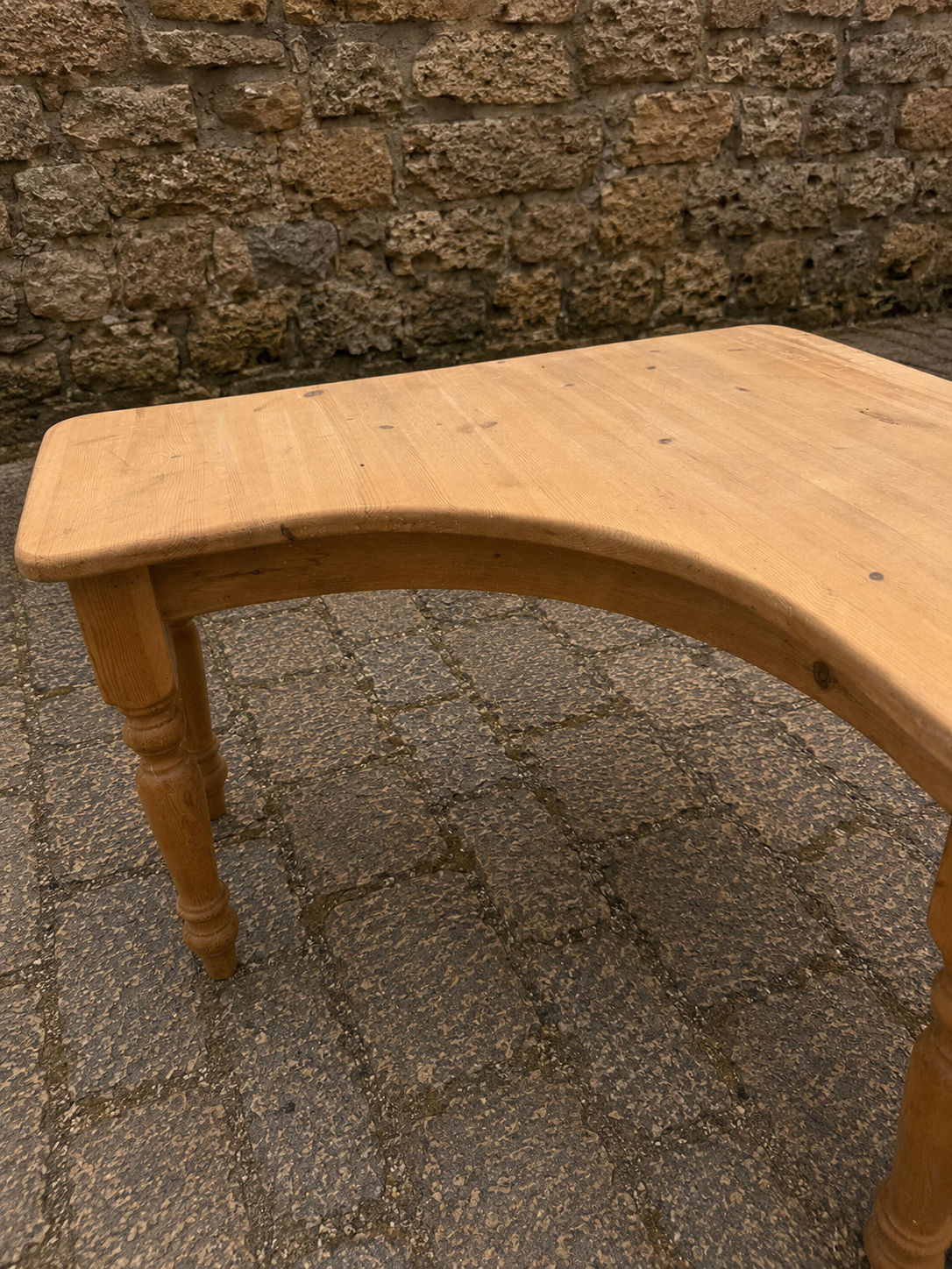 Large Solid Pine Farmhouse Writing Desk / Reception Desk