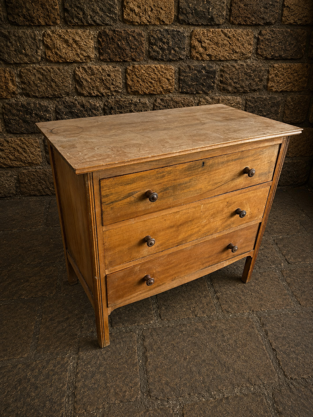 Antique Pine Chest of Drawers c1900 Victorian Rustic Country House Dresser English Farmhouse Bedroom Storage