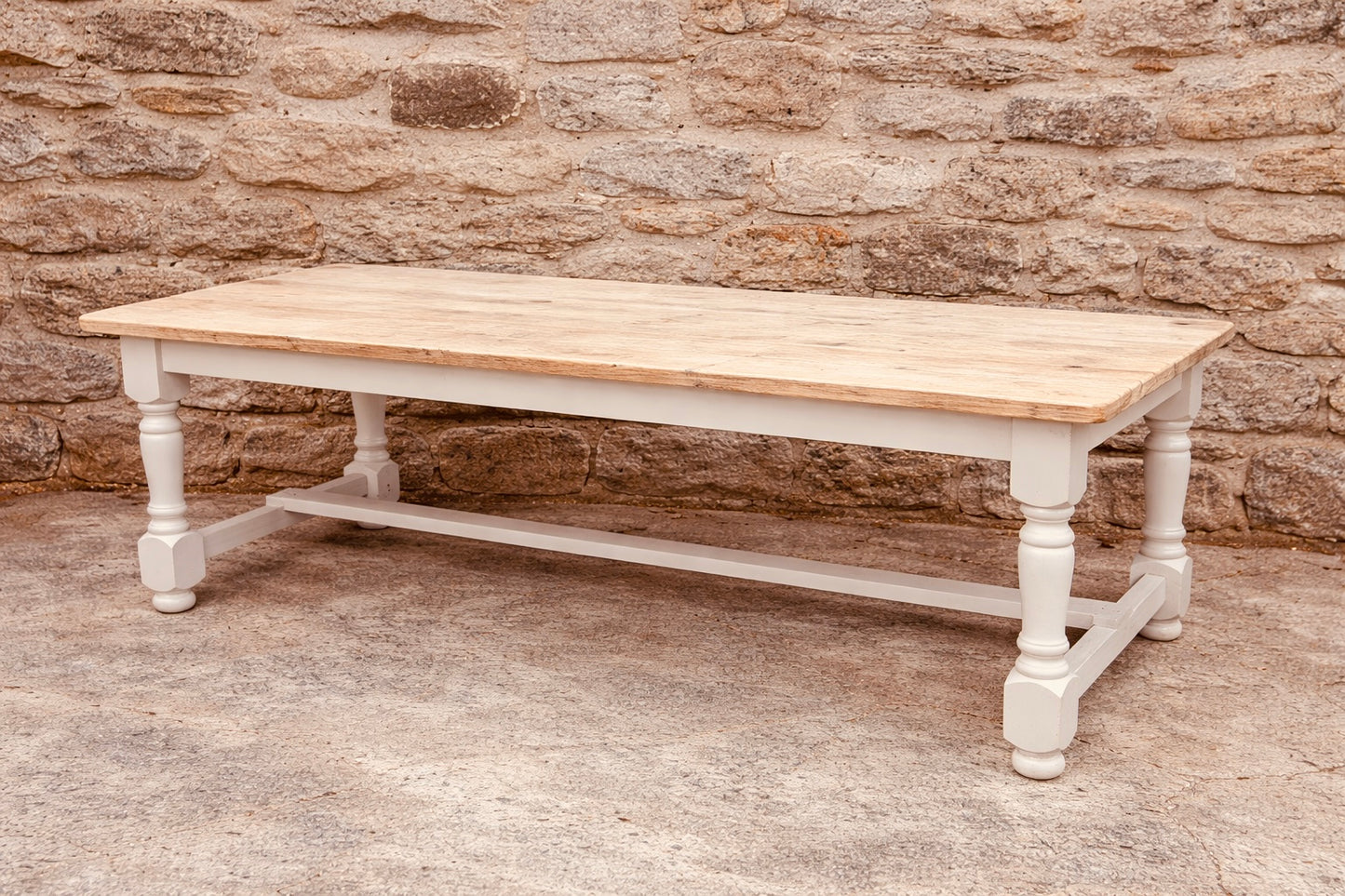 Locally Handcrafted Farmhouse Dining Table | Made to Order Solid Wood Refectory Table | 5ft–12ft Bespoke Sizes