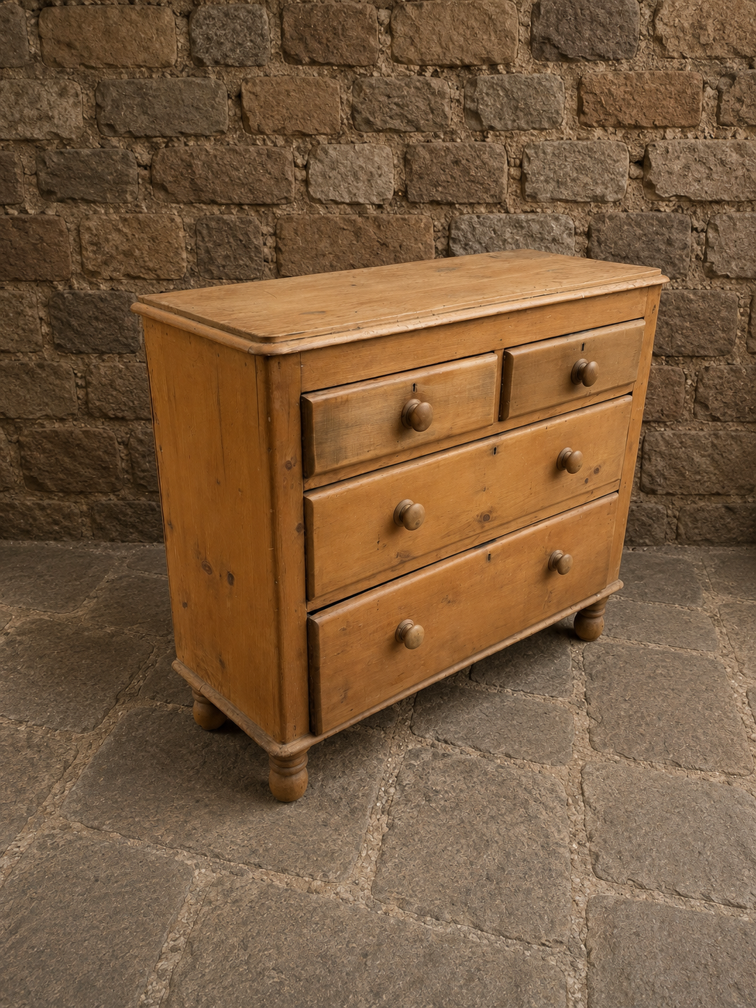 Victorian Country Pine Chest of Drawers c.1900