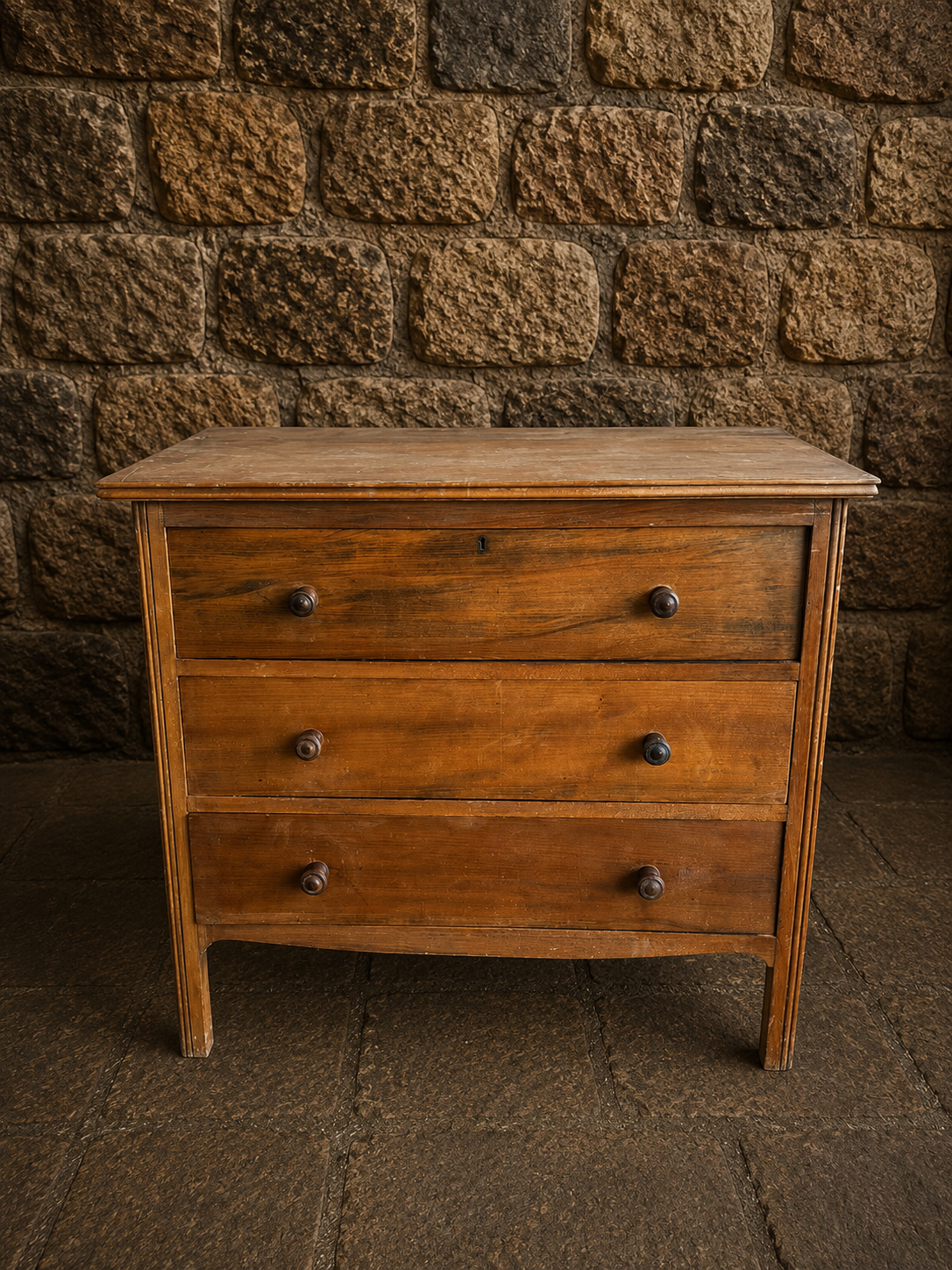 Antique Pine Chest of Drawers c1900 Victorian Rustic Country House Dresser English Farmhouse Bedroom Storage