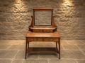 Antique Edwardian Oak Dressing Table with Mirror | Arts & Crafts Vanity Table | Hall Console | Circa 1905–1915