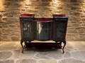 Antique Edwardian Mahogany Glazed Display Cabinet – Art Nouveau Style