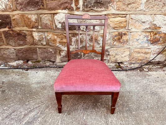 Edwardian Inlaid Mahogany Nursing Chair c.1910