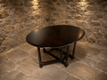 Vintage Mahogany Oval Drop Leaf Gateleg Dining Table | Georgian Style Folding Dining Table | c.1950–1975
