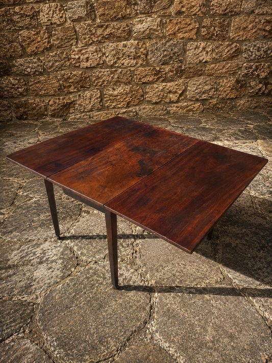 Antique Georgian Drop Leaf Dining Table – Early 19th Century English Gateleg Table