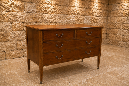 Antique Edwardian Four Drawer Chest on Castors – Circa 1900