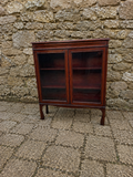 Edwardian Mahogany Inlaid Glazed Bookcase