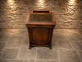 Antique Davenport Writing Desk – Circa 1880–1910 – Leather Top & Fitted Interior