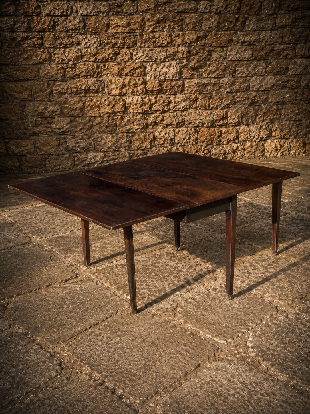 Antique Georgian Drop Leaf Dining Table – Early 19th Century English Gateleg Table