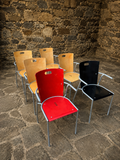 Industrial Bentwood Café Dining Chairs – Set of 6
