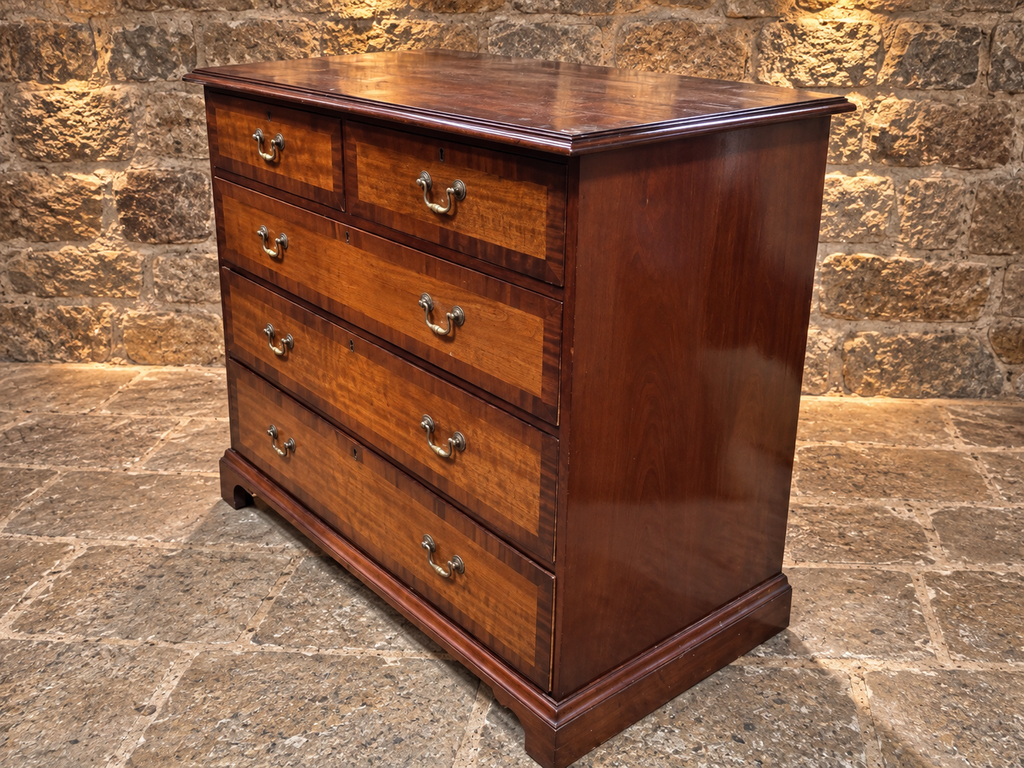 Antique Regency Figured Mahogany Chest of Drawers c.1830