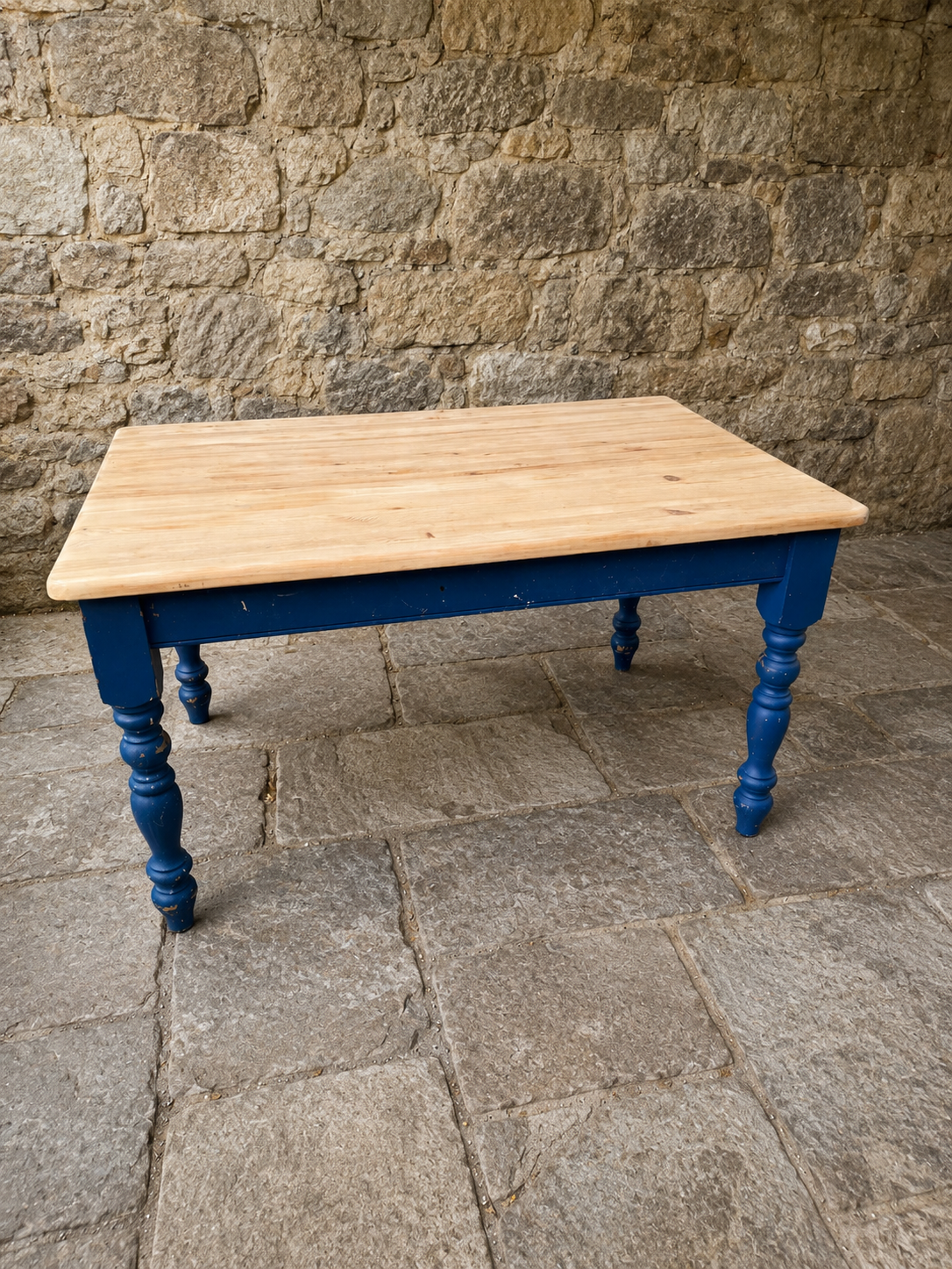 Rustic Farmhouse Pine Kitchen Table