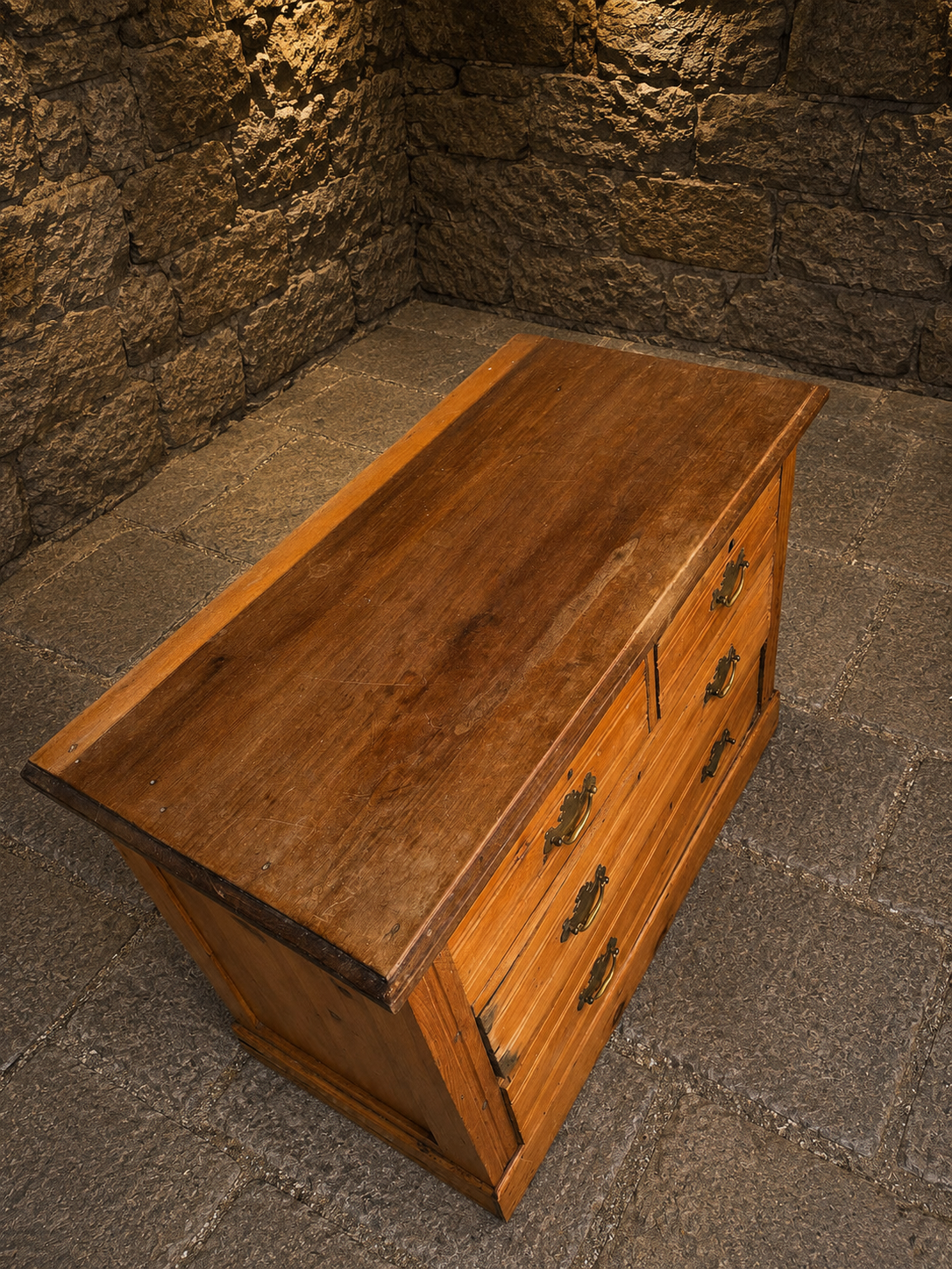 Victorian Pine Chest of Drawers | Antique Solid Pine Chest | Rustic Farmhouse Storage | Circa 1880–1900