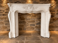 Large Louis XV Style Rococo Fireplace Surround – Ornate French Style Mantel