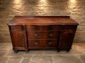 Antique Victorian Mahogany Serpentine Sideboard | c.1840–1860 | Figured Wood Chiffonier | Large Country House Storage Cabinet