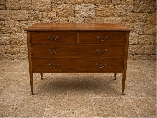 Antique Georgian Mahogany Chest of Drawers – Early Victorian English Chest