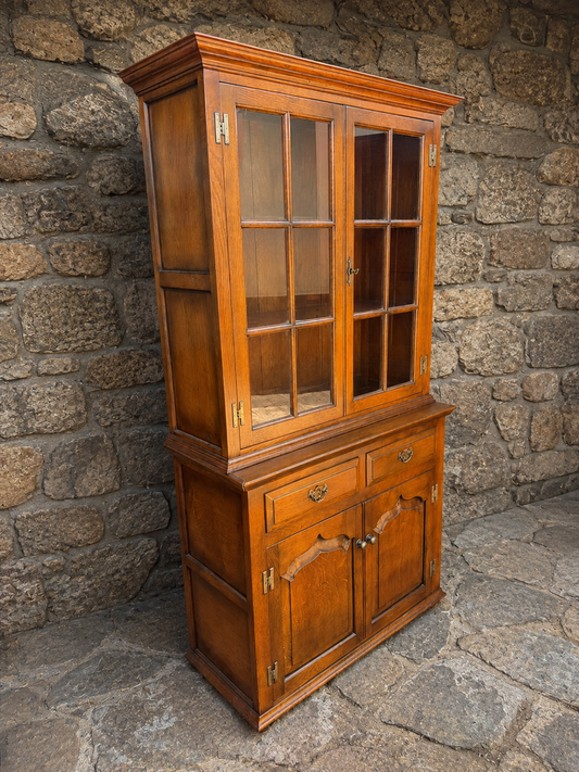 Batheaston Solid Oak Display Cabinet Dresser