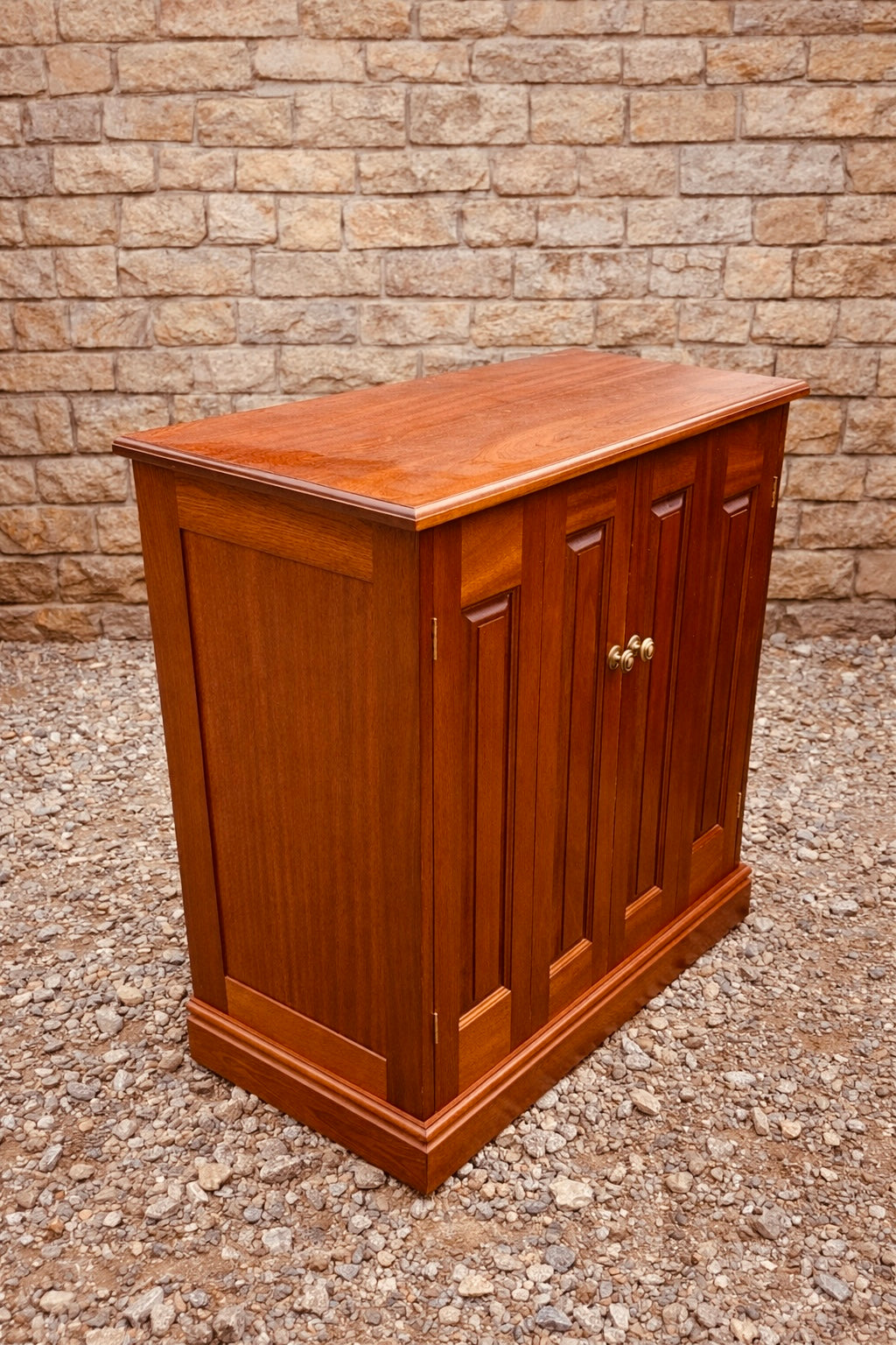 Vintage Style Wooden Sideboard Cabinet with Panelled Doors