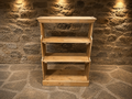 Victorian Solid Pine Open Bookcase | Antique English Shelving Unit | Circa 1890–1910
