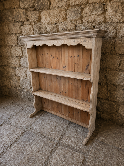 Antique Pine Farmhouse Dresser Rack c.1900