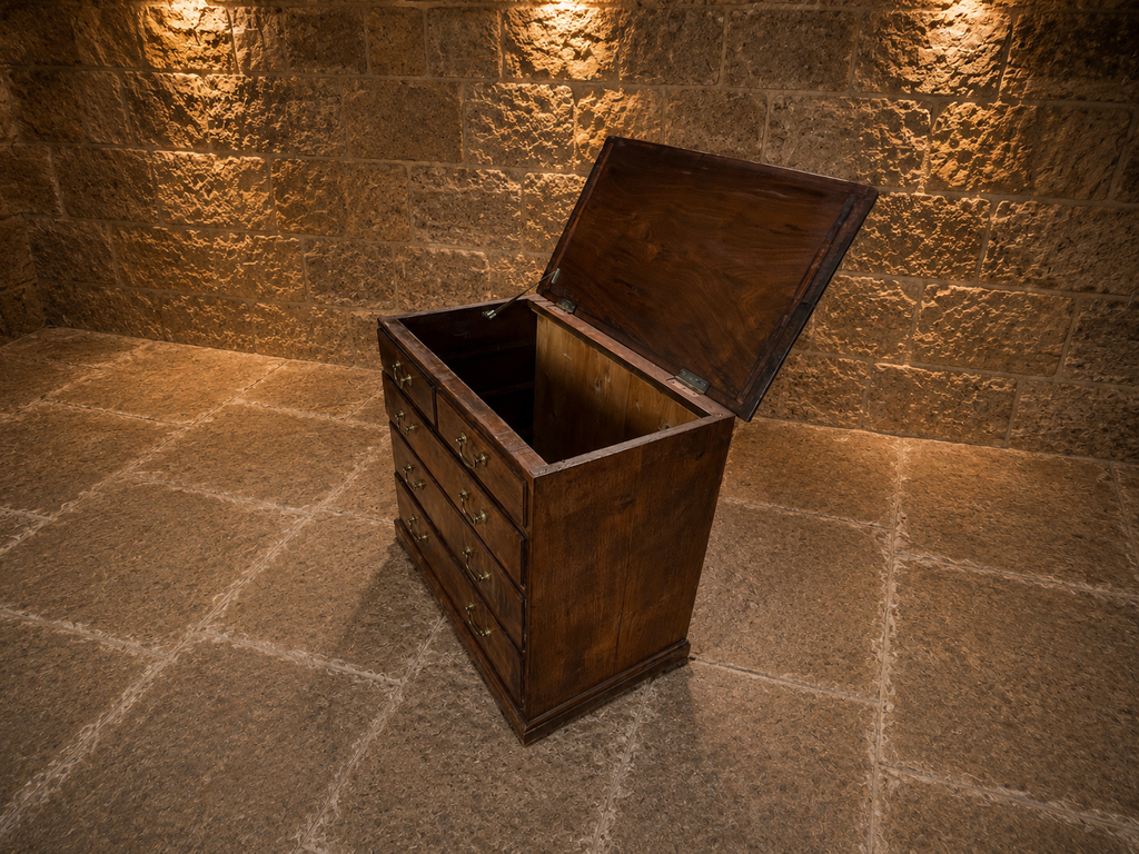 Rare Antique George III Oak Mule Chest Blanket Chest c.1800 | Georgian Storage Chest