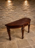 Antique George III Mahogany Demi-Lune Fold Over Dining Table | Georgian Console Table | Circa 1800 | Neoclassical Hall Table