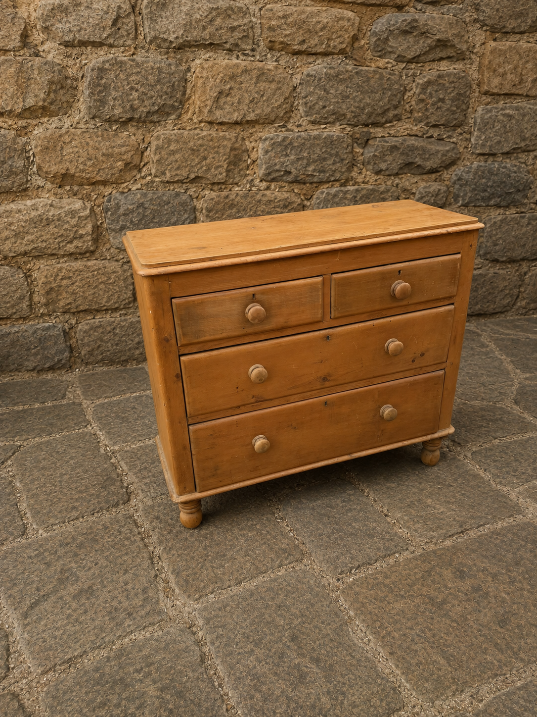 Victorian Country Pine Chest of Drawers c.1900