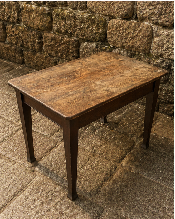 Antique Tiger Oak Side Table | Victorian English Occasional Table c.1890–1915