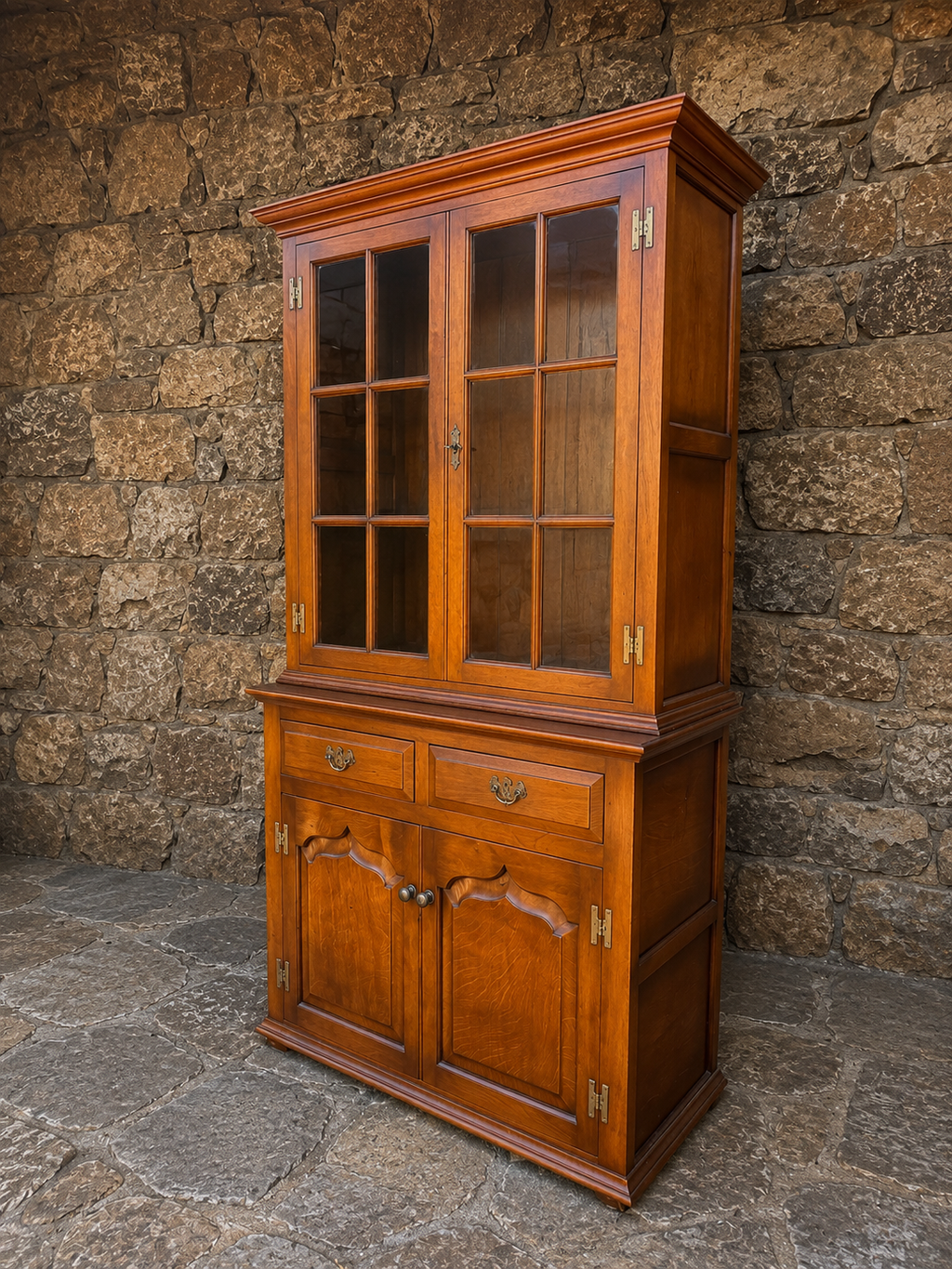 Batheaston Solid Oak Display Cabinet Dresser
