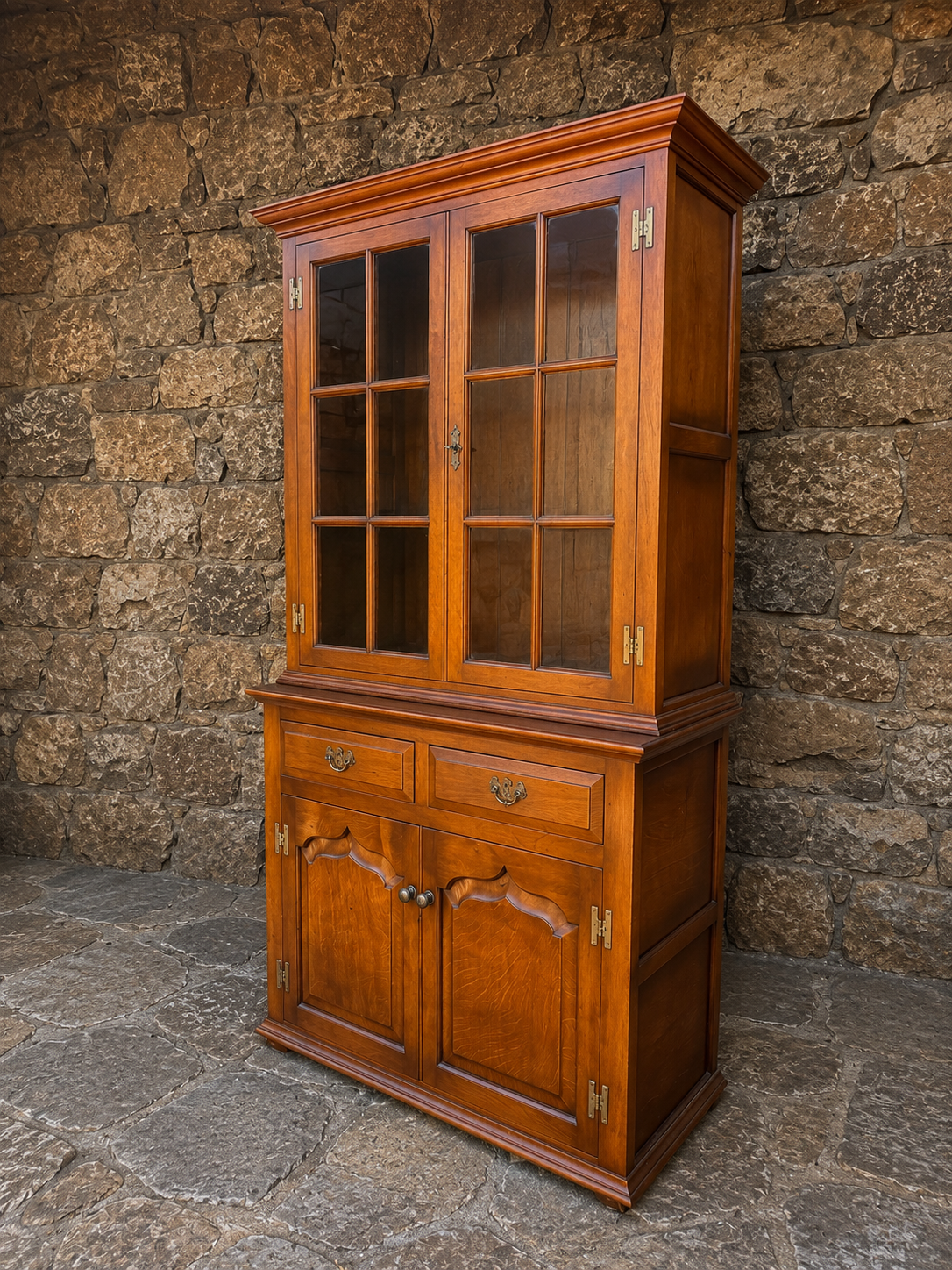 Batheaston Solid Oak Display Cabinet Dresser