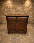 Vintage Solid Oak Jacobean Revival Sideboard