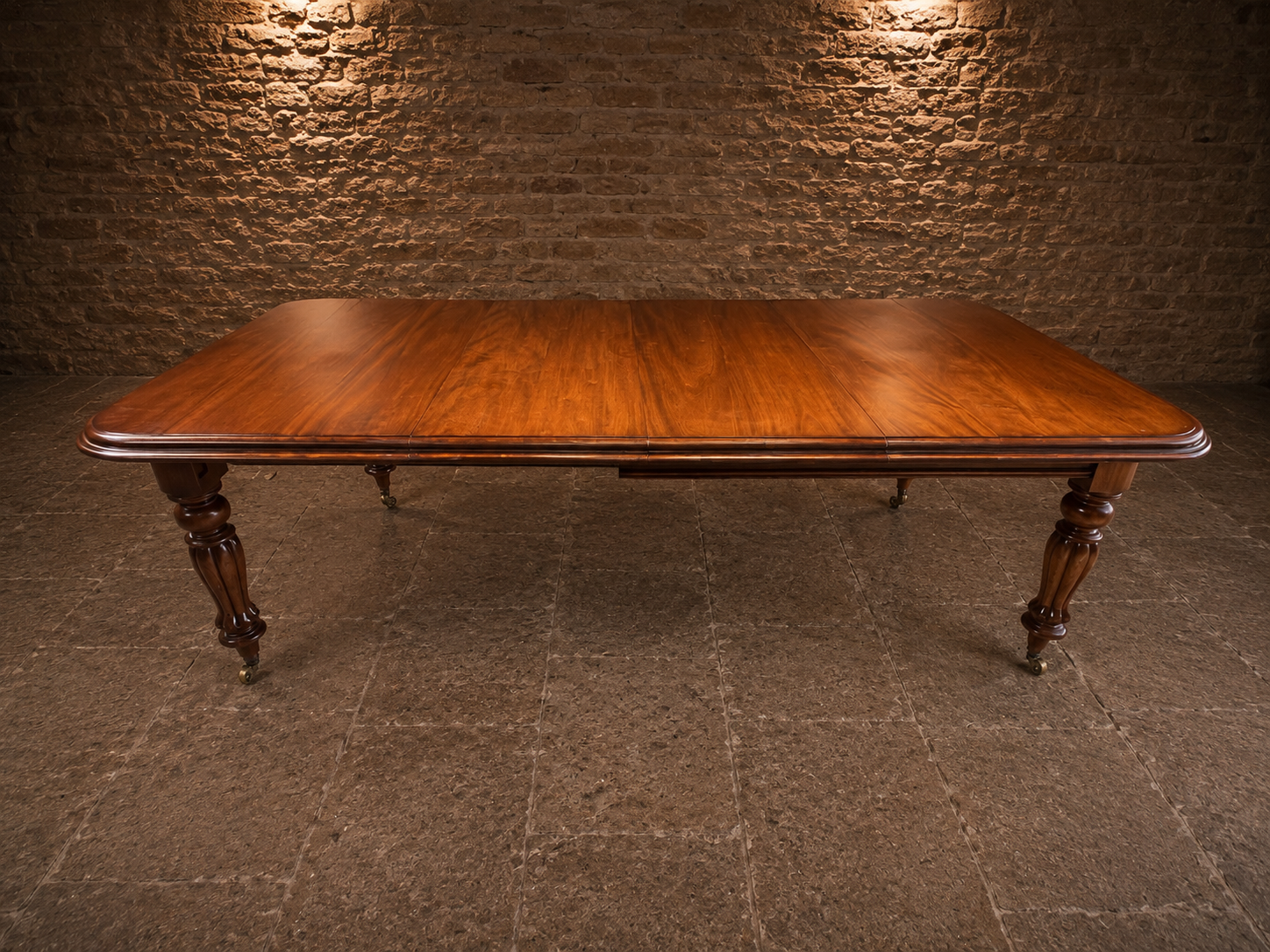 Victorian Walnut Extending Dining Table with Original Castors | Antique 19th Century Dining Table