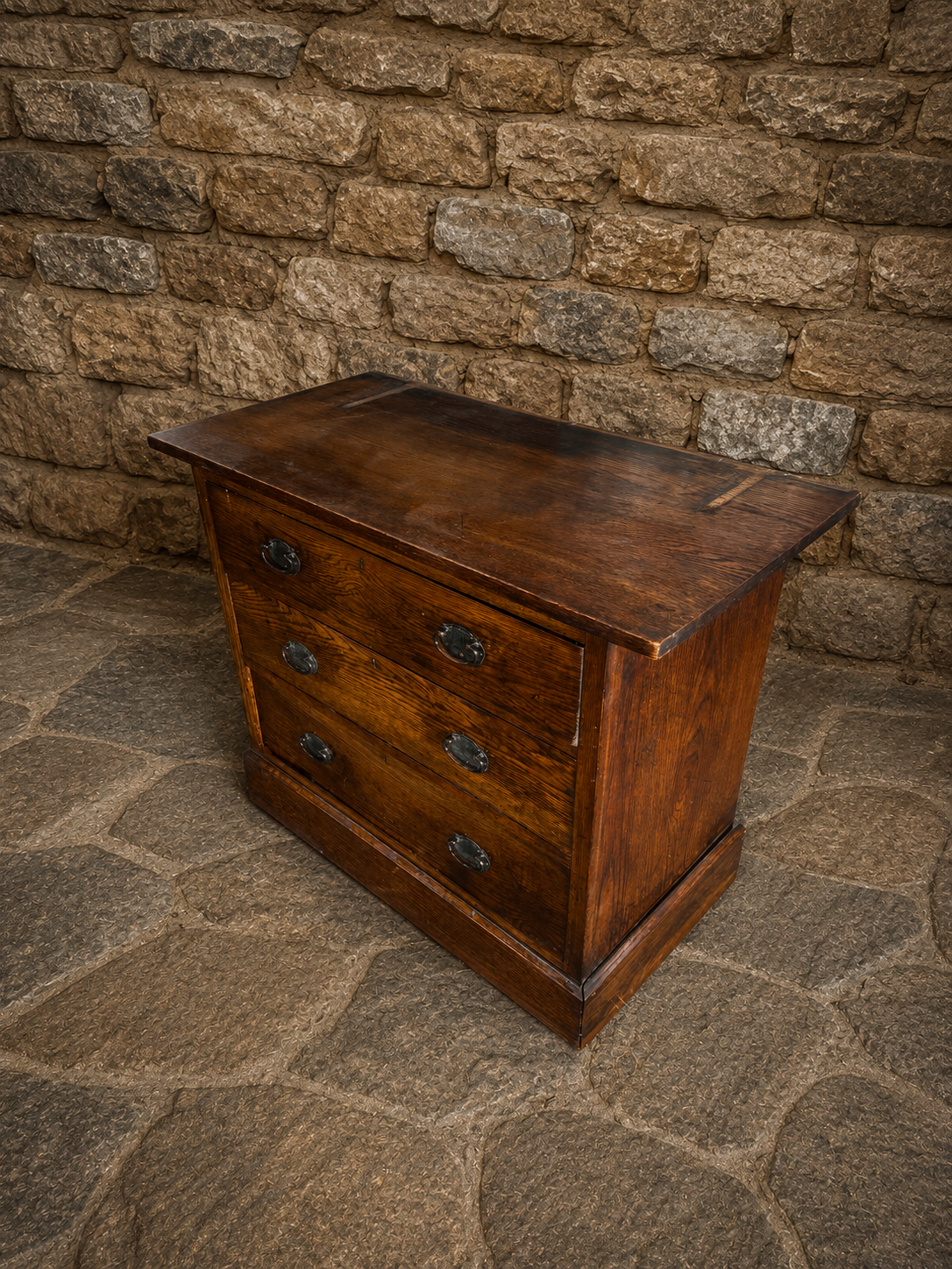 Antique Victorian Oak Chest of Drawers