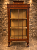 Antique Edwardian Mahogany Glazed Display Cabinet – c.1900–1910