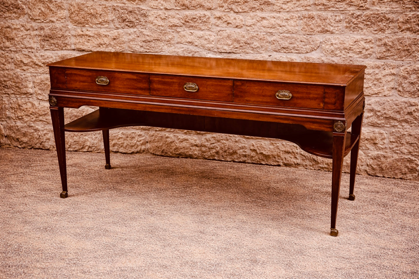 Georgian Style Mahogany Serving Table / Console Table c.1920