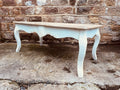 Rare French Farmhouse Coffee Table – Hand-Finished with Limed Wood Top