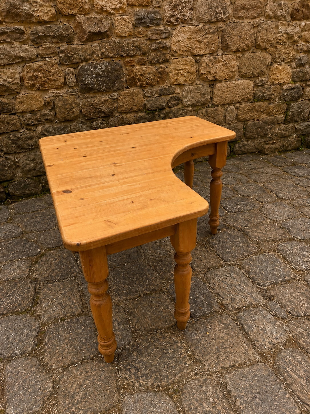 Large Solid Pine Farmhouse Writing Desk / Reception Desk