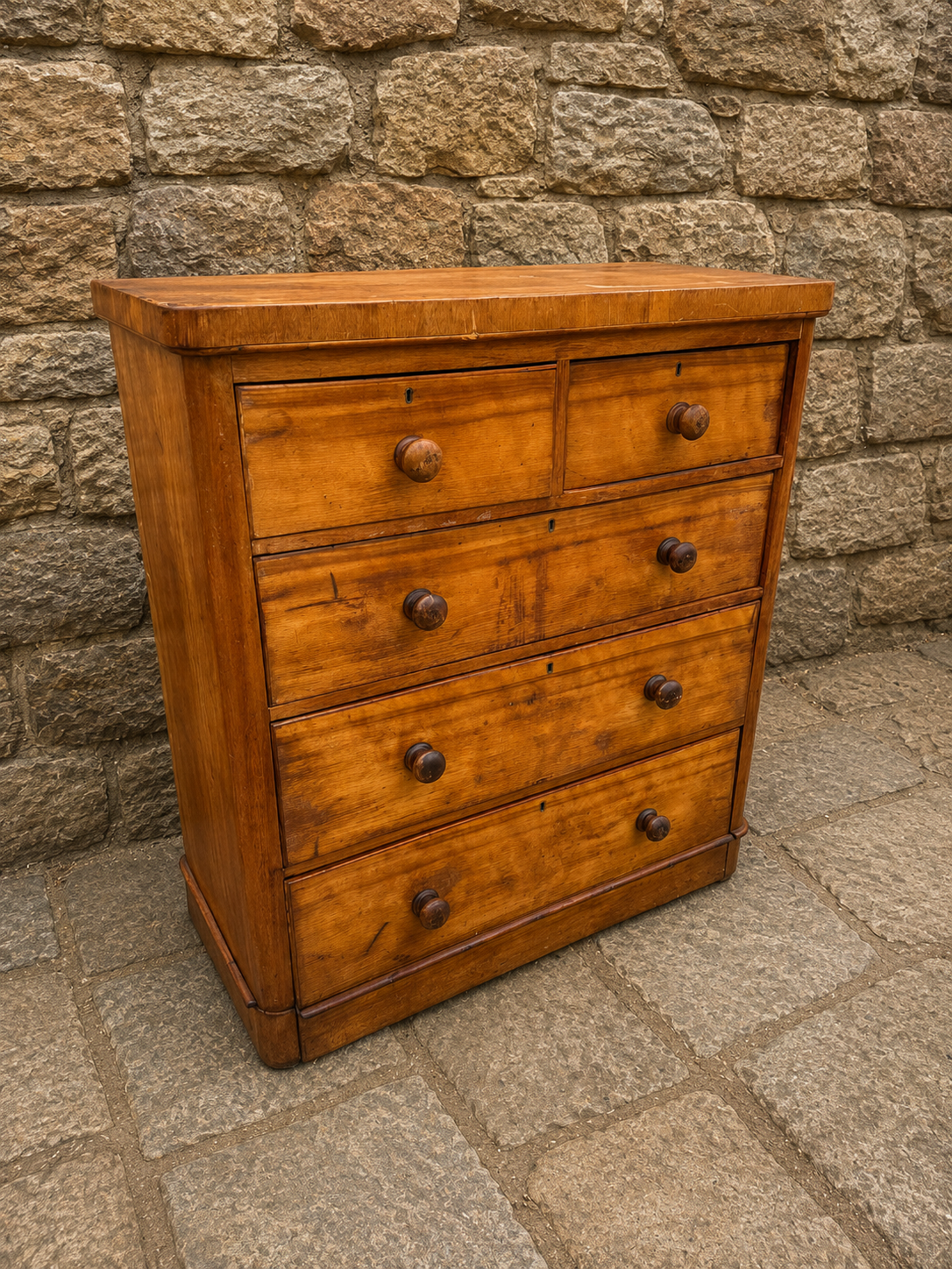 Victorian Pine Chest of Drawers c1860