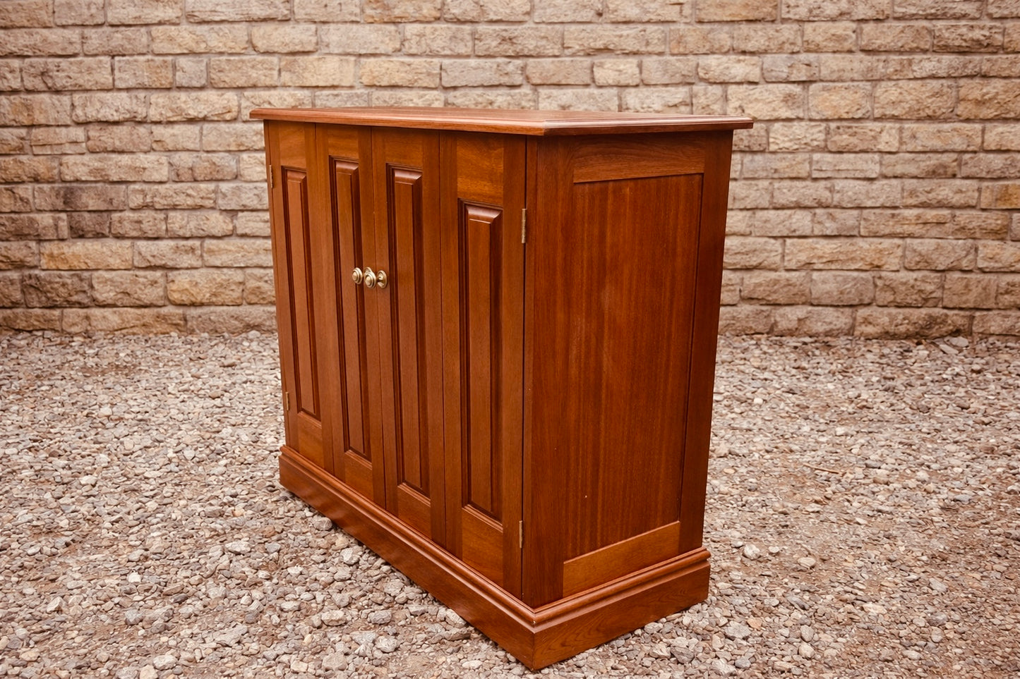 Vintage Style Wooden Sideboard Cabinet with Panelled Doors